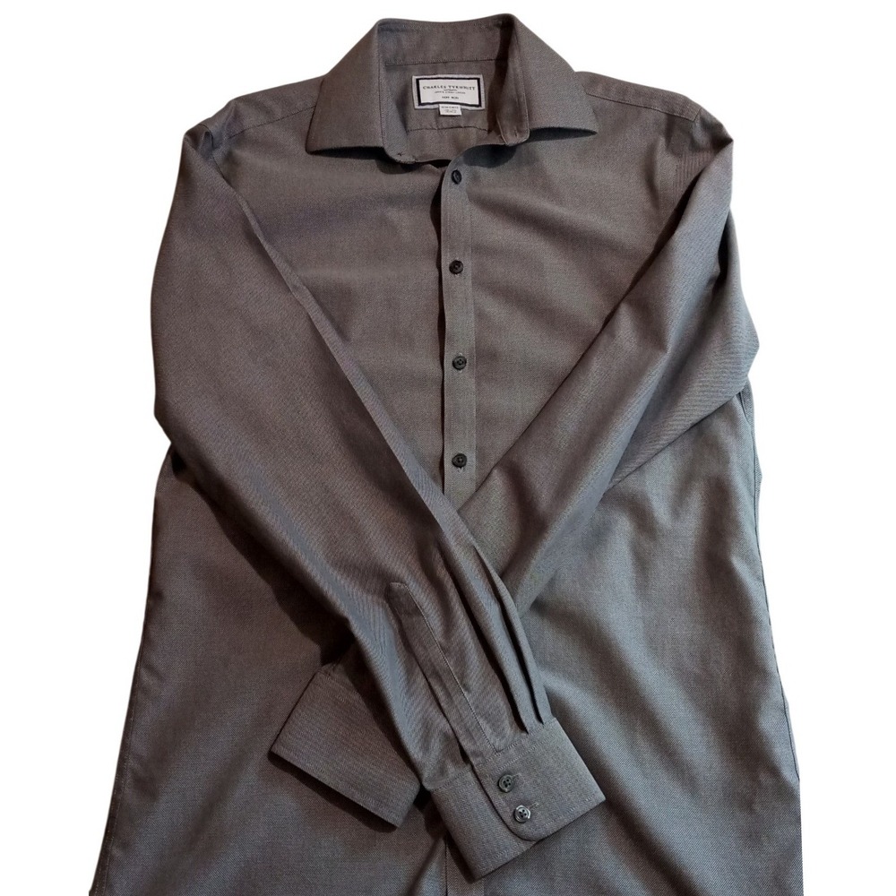 Charles Tyrwhitt Bundle Of 2 Non-Iron Royal Oxford Dress Shirt. Slim 15.5/35 - Picture 5 of 16